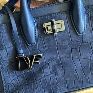 Diane von Furstenberg 440 Gallery Large Embossed Crocodile Leather Tote